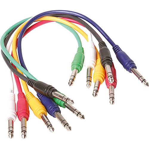 MUSIC STORE 1,5 m Patchkabel stereo 6er-Pack von MUSIC STORE