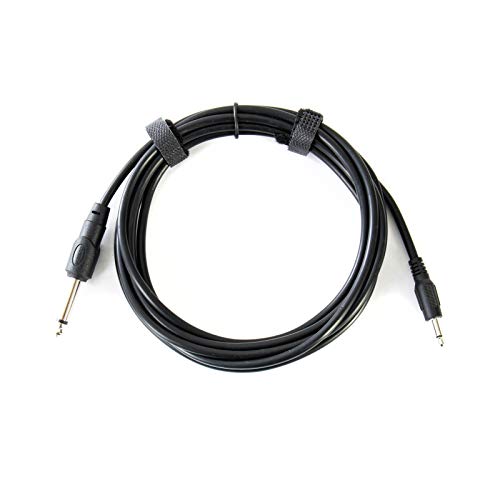 MUSIC STORE Patchkabel, 300cm, Schwarz, 3,5mm auf 6,3 mm Mono-Klinkenstecker, für Modulare Synthesizer von MUSIC STORE