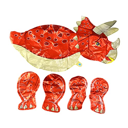 1 Stück Dinosaurier Aluminium Ballon Kinderballon Spielzeug 3D Dinosaurier Ballon Triceratops Ballon Folien Geburtstags Triceratops Ballon Stehender Dinosaurier Ballon MUSISALY von MUSISALY