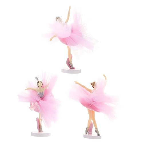 MUSISALY 3 Sätze Kuchendekoration Tortenaufsatz Für Braut Und Bräutigam Figuren Ornamente Für Teenager-mädchen Miniaturfiguren Eiscreme- Fee Tortenaufsätze Rosa Pvc von MUSISALY