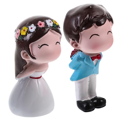 MUSISALY 1 Paar Hochzeitstorte Cake Topper Kreatives Harz Ornament Kuss Paar Für Romantische Kuchendekoration Ideal Für Hochzeiten Und Verlobungen von MUSISALY