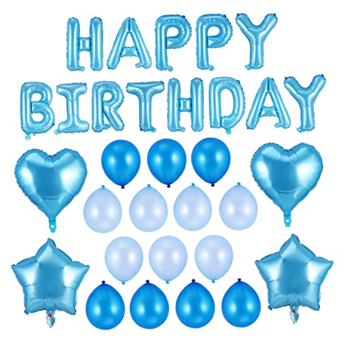 MUSISALY 1 Satz Ballon Britisches Dekor Requisiten Für Babyfotos -banner Fotobanner Partyzubehör Alles Zum Geburtstag Dekorationen Alles Zum Geburtstag-banner Emulsion Blue von MUSISALY