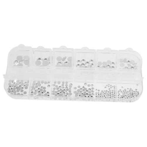 MUSISALY Nagel Strass Set Maniküre 12 Gitter Nagel Charms Für Make-up Zubehör von MUSISALY