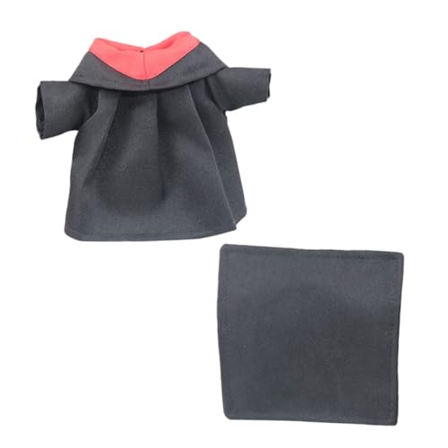 MUSISALY 1 Satz Puppenkleidung Prinzessin Puppenkleid Puppe Verkleiden Sich Kleidung Abschlusskleid Und Mütze Puppen-Outfits Puppenmütze Kleidung Puppenkostüm Stoff Black von MUSISALY