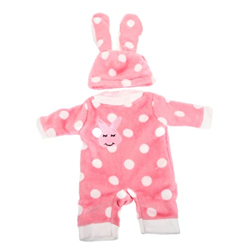 MUSISALY 1 Satz Puppenkleidung Puppen Set Puppen Kleidung Puppenkostümset -Puppenoutfit Puppen Kleidung für Kinder austauschbares Puppenkostüm -Mädchen-Pyjama Stoff Rosa von MUSISALY