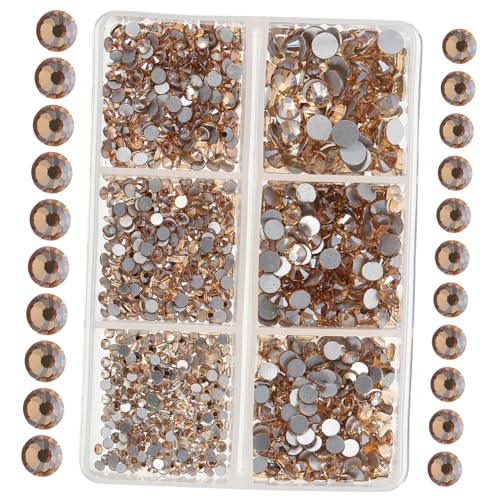 MUSISALY 1 Schachtel Flache Strass-accessoires Nagel Charms Flatback-nailart-strasssteine Nail-art-dekor Nageldekoration Exquisite Nagel Strass Nail Craft Dekore Nagel Flatback-diamant Glas von MUSISALY