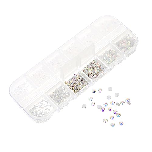 MUSISALY 1 Schachtel Flacher Maniküre Haarschmuck schwarze Strasssteine Make-up-Juwelen nägel zu hause machen rhinestones nailkndy Nagelkunstzubehör DIY nail art Glas von MUSISALY