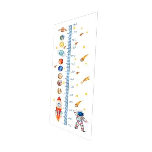 MUSISALY 1 Set Astronauten Wandaufkleber Wanddiagramm Für Kinder Weltraum Raumdekoration Kinder Wachstumslineal Höhenmessung Für Kinder Wachstums Wandlineal Trendiges Raumdekor von MUSISALY