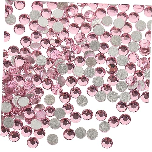 MUSISALY 1 Strasssteine ​​nageln Manikürezubehör Nagel Strass Nageldekorationen Für Nagelkunst Nagelkunst-dekor Nagel-strass-kit Nagelkunst-schmucksticker Farbige Aufkleber Glas Rosa von MUSISALY