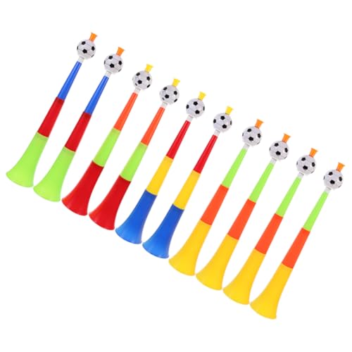 MUSISALY 10 Stück Teleskop Fußballhupe Kunststoff Trompete Fußball Geräuschmacher Spielzeug Geräuschmacher Für Sportveranstaltungen Kleinkindspielzeug Kinder Teleskophupe von MUSISALY