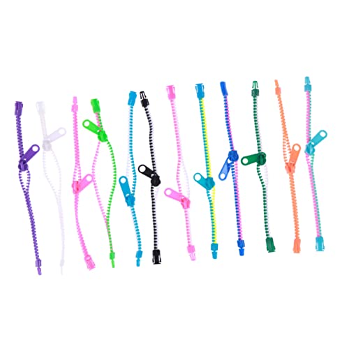 MUSISALY 100PCS Neon Zipper Armbänder Set Für Kindergeburtstag Bunte Fidget Spielzeuge Für Mitgebsel Party Favors Ostereier Füllung Piñata Füller Kleine Preise von MUSISALY