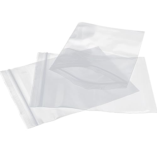 MUSISALY 100St durchsichtiger versiegelter Beutel aufbewahrungssack storage pockets paketsack plastiktüte verpackungstüten papiertüten wiederverschließbare Aufbewahrungsbeutel Weiß von MUSISALY