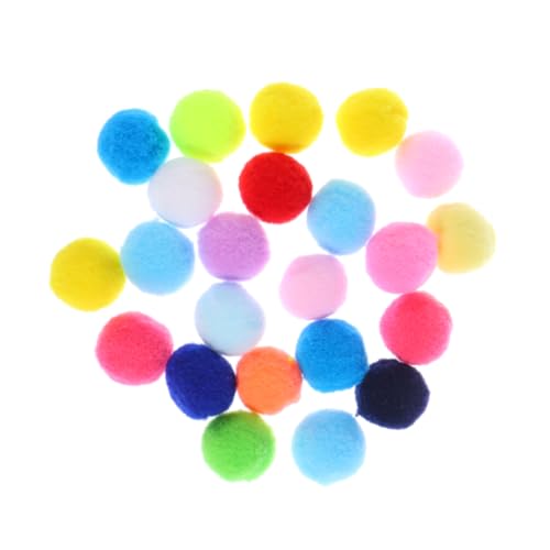 MUSISALY 100st Mehrfarbige Pompons Pom Poms Ball Basteln Bunter Pompon Bastelt Fuzzy Pom Flauschiger Bommel Mini Bommel Pompons Basteln Hobby Bommel Pompons Zum Basteln Verschiedene Pompons von MUSISALY