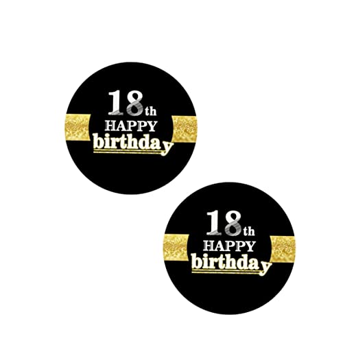 MUSISALY Happy Birthday Aufkleber Für Geburtstagsfeiern Party Deko Sticker Mit 18 Geburtstagsbuchstaben Für Kreative Dekorationen Und Einladungen von MUSISALY