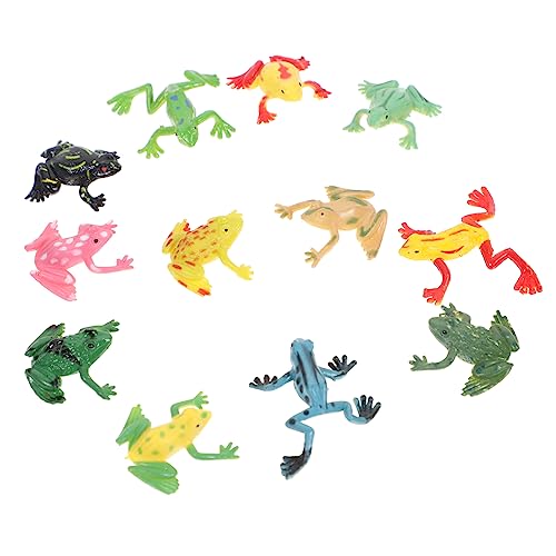 MUSISALY 12St Simulierter tropischer Laubfrosch Frösche Modell Autospielzeug für Kinder Kinderspielzeug Party mitgebsel Kinder kinderparty mitgebsel Frösche dekor kleine Froschfigur PVC von MUSISALY