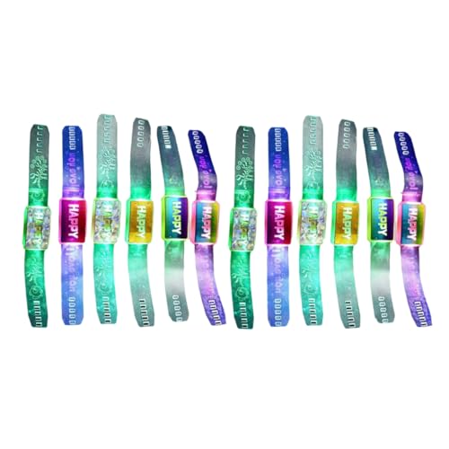 MUSISALY 12St leuchtende Armbänder für Partys Blitzspielzeug Requisiten Armbänder LED-Spielzeug LED-Armband Partygeschenke beleuchten Armband Spielzeug leuchtende Armbänder für Konzerte von MUSISALY