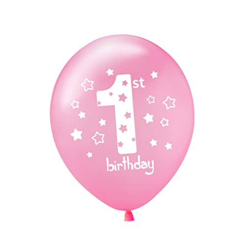 MUSISALY 15 Stück 12 Zoll Latexballons Rosa Und Gold Für Babyparty Und Geburtstagsfeier Bedruckte Aufblasbare Ballons Mit Einer Rolle Zufälligem Farbband Für Kreative Dekoration von MUSISALY