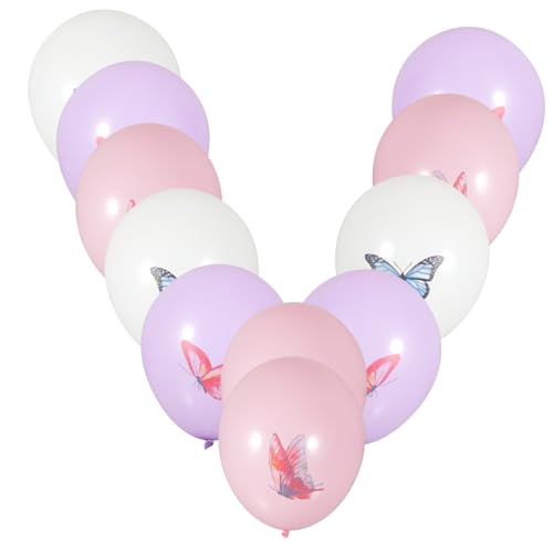 MUSISALY Geburtstagsdeko Luftballons Luftballons Happy Birthday Schmetterling Blumendekoration Luftballons Für Geburtstagsfeiern Latex Ballons Für Kinderpartys Hochzeiten Und Themenveranstaltungen von MUSISALY