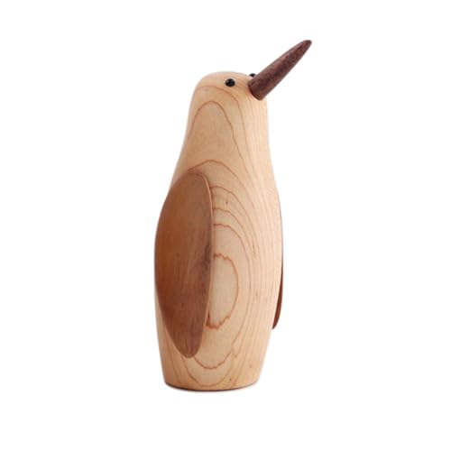 MUSISALY Einzigartiges 1-teiliges Pinguin-Ornament Aus Holz in B Stilvolles Europäisches Für Das Home Office von MUSISALY