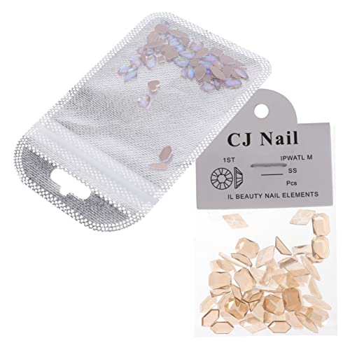 MUSISALY 2 Packungen / 100 Stücke Nail Art Strass Flachboden Rhinestone von MUSISALY