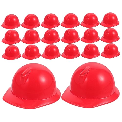 MUSISALY 20 Stück Spielzeughelme Für Minipuppen Schutzhelme Miniaturpuppen Bauhut Puppenhut Kinderspielzeug Minipuppen Schutzhelm Hüte Miniaturpuppenhelme Minipuppenhelme von MUSISALY