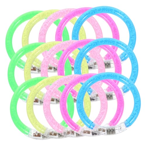 MUSISALY 20St Im Dunkeln leuchtendes Partyarmband Leuchtstäbe, Partyspielzeug Füller für leuchtende Armbänder leuchtspielzeug glowingtoy Leuchtrequisite große leuchtende Armbänder Acryl- von MUSISALY