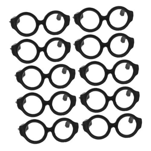 MUSISALY 20St Puppenbrille kinderspielzeug Kinder Spielzeug Puppenhaus-Zubehör Puppengeschenk Puppenbasteln lustige Brillendekore Accessoires für Puppenkleidung Puppe Mini-Brille Plastik von MUSISALY