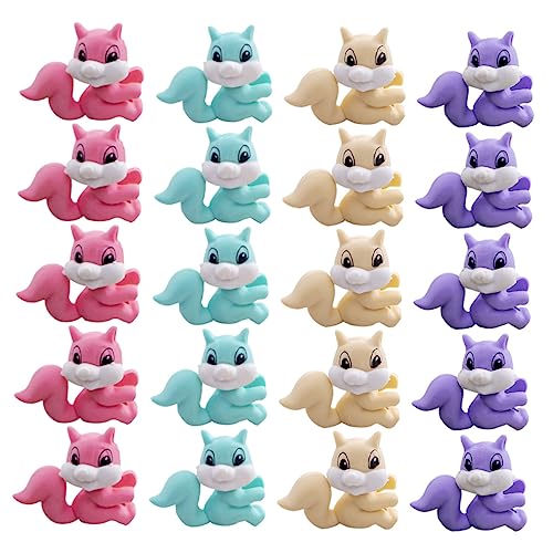 MUSISALY 20St Radiergummi Spielzeug für kleine Tiere Bulk-Spielzeug für Kinder Eichhörnchen Figur Eichhörnchen Spielzeug erasers for schulsachen für Kinder Mini-Radierer von MUSISALY