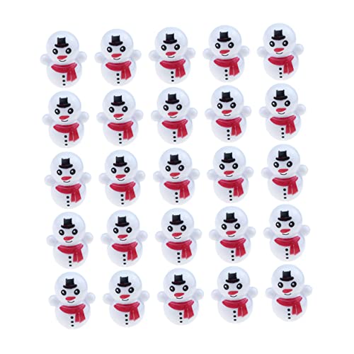 MUSISALY 25st Schneemann Becher Schneemann Spielzeug Miniatur-schneemann-ornamente Mini-schneemann-figur Kinderspielzeug Entzückendes Tumbler-spielzeug Wassertischspielzeug Plastik Weiß von MUSISALY