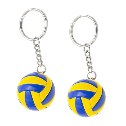 MUSISALY 2St Volleyball-Modellspielzeug exquisiter Volleyball-Schlüsselanhänger Fußballspielzeug volleyball schlüsselanhänger kinder schlüsselanhänger spielzeuge schlüsselringe DIY liefert von MUSISALY