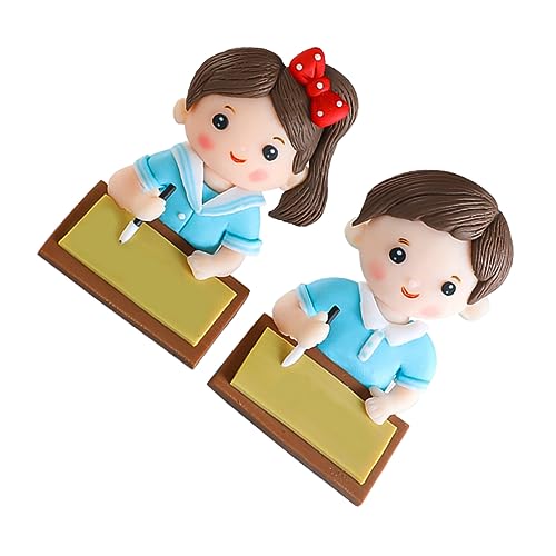 MUSISALY 2st Kuchendekoration Kuchen Topper Grad Kuchenverzierung Abschlussfeier Liefert Back to School Cupcake Toppers Abschluss-cupcake-topper Hochzeitsdekoration Polymer-ton von MUSISALY