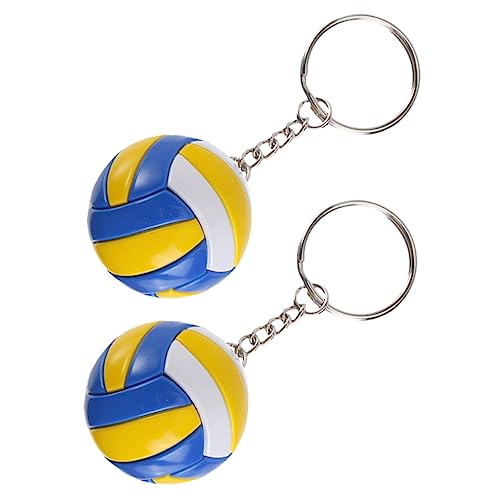 MUSISALY 2st Volleyball-modellspielzeug Sportwettbewerb Basketball-sachen Tragbarer Schlüsselanhänger Volleyball-stressball Kinder-volleyball-schlüsselanhänger Volleyballschlüssel Legierung von MUSISALY