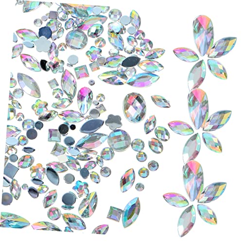 MUSISALY 300St Bohrer für Augenaufkleber Flatback-DIY-Strass Handdekor Handyzubehör Strassdekore Strasssteine weihnachten party Handy-Zubehör Multifunktions-Strass Flatback-Strass Acryl von MUSISALY