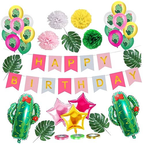 MUSISALY Sommer Party Luftballons 38Pcs Hawaiian Geburtstag Dekorationen Aluminium Folie von MUSISALY