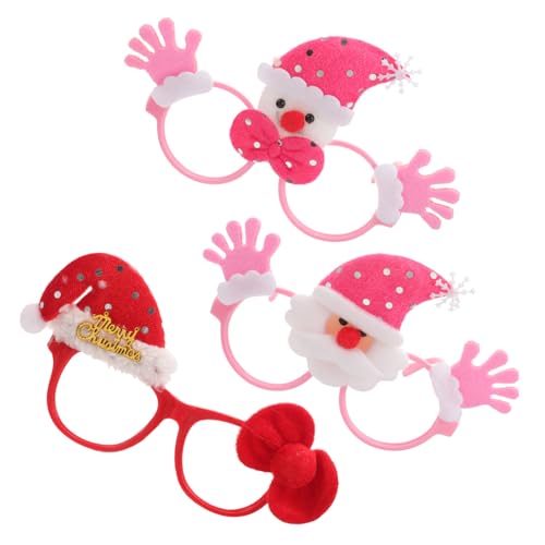 MUSISALY 3st Weihnachtsbrille Cartoon Brillengestell Weihnachtsbaum-sonnenbrille Kindergeschenke 2021 Brillen Gläser Für Die Weihnachtsfeier Lustige Brille Kunststoffe Und Vliesstoffe von MUSISALY