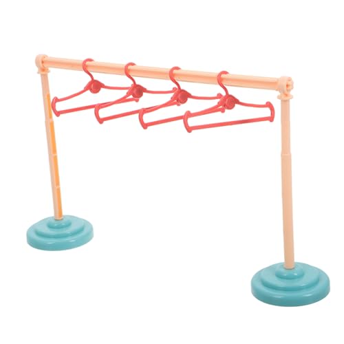 MUSISALY 4 Set Puppe Kleidung Lagerung Rack Mini Puppe Kleiderbügel Puppe Kleidung Rack Mit Kleiderbügel Puppe Kleiderschrank Möbel Zubehör von MUSISALY