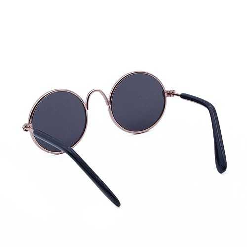 MUSISALY 4 Stück Puppe Gläser Puppe Sonnenbrille Haustier Sonnenbrille Puppenbrille Haustierbrillen Modebrillen für Haustiere kleine Farbbrille Brille für Puppenhaustier von MUSISALY