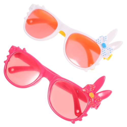 MUSISALY Kinder-sonnenbrillen 4 Stück Puppenbrille Lustige Brillenspielzeuge Mini-brillenmodelle Brillen Für Puppen Puppenzubehör Puppe Brille Requisiten Lustige Brillendekore Brille Für Puppe Plastik von MUSISALY