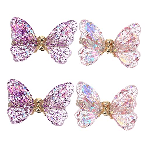 MUSISALY 4 Stück Schmetterling Nail Art Zubehör nagel edelsteine ​​bolzen Nagelkunstaufkleber 3D-Aufkleber Nagelstecker Strass 3D-Nagelaufkleber Dekor Nagelperlen Nagelbolzen Nieten Zirkon von MUSISALY