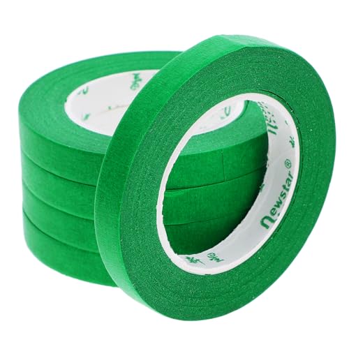 MUSISALY 5st Abdeckband Diy Klebeband Malerband Auto Sprühband Trimmband Kantenabschlussband Klebeband Zum Lackieren Farbiges Band Auto Klebeband Beschriftungsband Kunstband Papier Green von MUSISALY