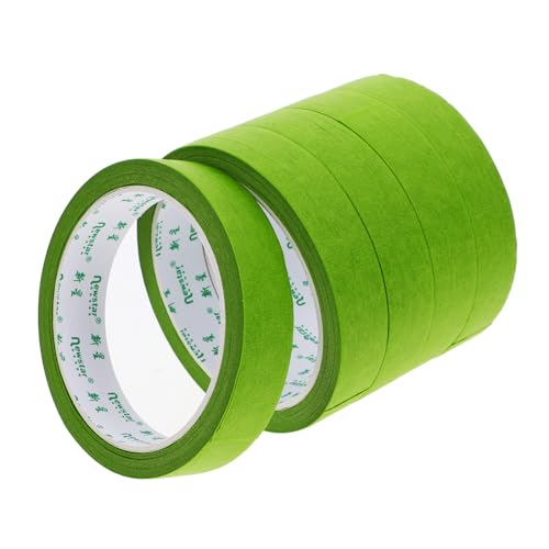 MUSISALY 5st Abdeckband Klebeband Trimmband Malerband Auto Sprühband Beschriftungsband Kunstband Farbiges Band Kantenabschlussband Bandbeschriftung Green Papier von MUSISALY