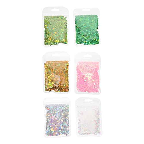 MUSISALY 6 Packungen Nail Art Glitter Epoxidharz Pailletten Für Maniküre DIY Make Up Gesicht Körper Und Nageldekoration von MUSISALY