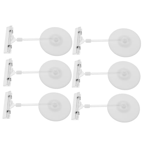 MUSISALY 6 Stk Disc-etikettenhalter Beschilderung Preiskarte Preiskartenhalter-organizer Clips Für Schilderhalter Aus Kunststoff Preisschildhalter Etiketten Für Metro-racks Disc-clip Abs von MUSISALY