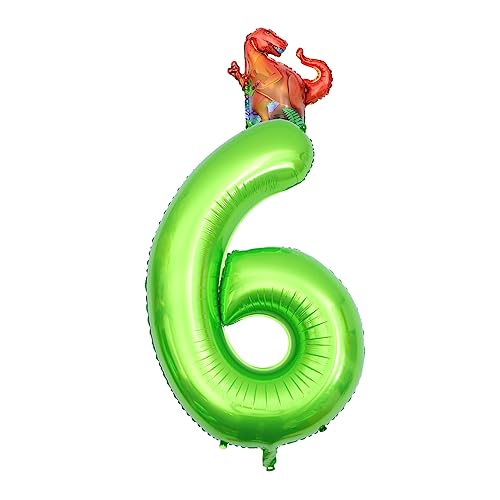 MUSISALY Aluminiumfolie Ballon Dinosaurier Set Ziffer Ballons Für Hochzeit Decor 40 Grün Geburtstag von MUSISALY