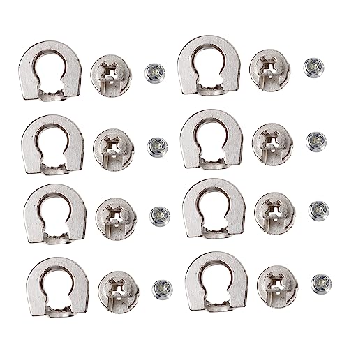 MUSISALY Exzentrische Möbelverbinder 10 Stück Möbelbeschläge Für Schränke Cabinet Connectors Set Verbinder Für Regale Und Schrankmontage Silber von MUSISALY