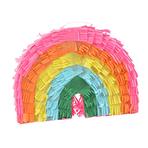 MUSISALY Regenbogen-Piñata mexikanische Fiesta-Pinata Pinatas für Geburtstagsfeier geante babyshowerparty kinder mitgebsel kindergeburtstag bunte Pinata Pinata-Füllspielzeug Papier Colorful von MUSISALY