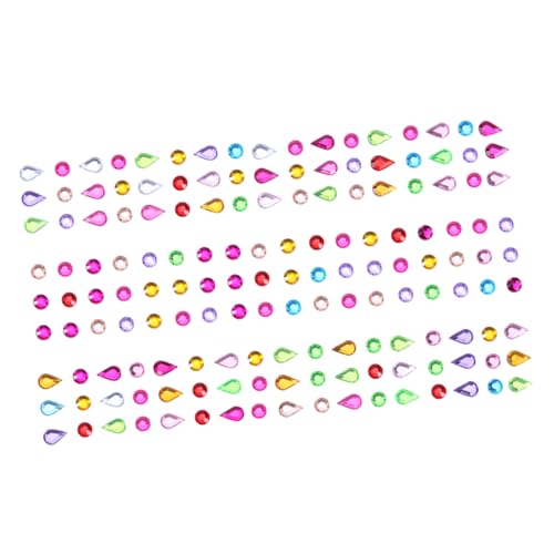 MUSISALY mehrfarbiger Strass-Aufkleber valentinsdekoration Handy Sticker Rhinestone Stickers Self-Adhesive Stickers Box Stickers Strass-Aufkleber mit Wassertropfen Strassaufkleber von MUSISALY