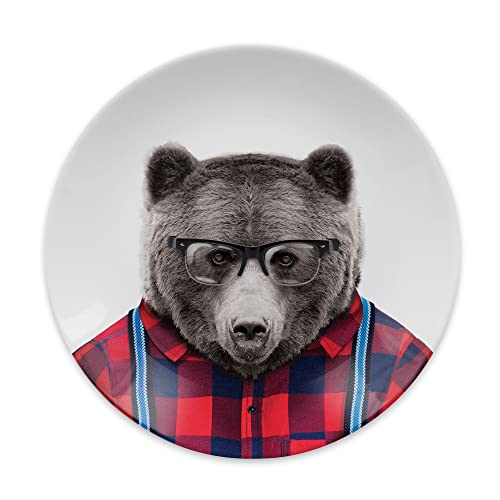 Mustard Wild Dining Bear Plate von MUSTARD