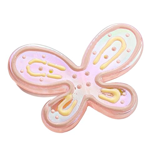 MUUYYI Handgefertigter Acryl-Schmetterlings-Perlen-Charm, klare, lose Abstandsperle für Halskette, Armband, Ohrringe, Schmuckherstellung, 0,2 cm Loch von MUUYYI