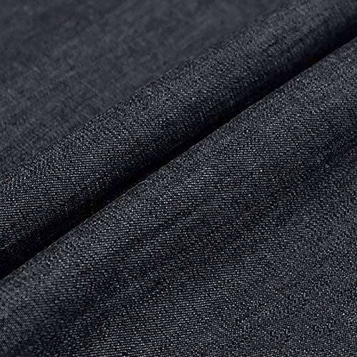 150 Cm Breit 100% Baumwolle Jeansstoff Leichte Jeansjacke Jeansrock Jeans Freizeitkleidung Patchwork Stoff Kissen Wohnkultur Blau Schwarz Geeignet Zum Nähen DIY, Verkauft Von 0,5 M(Color:schwarz) von MUYUNXI